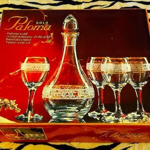 Paloma 24 carat Crystal Stemware 5 Pc. Wine Set